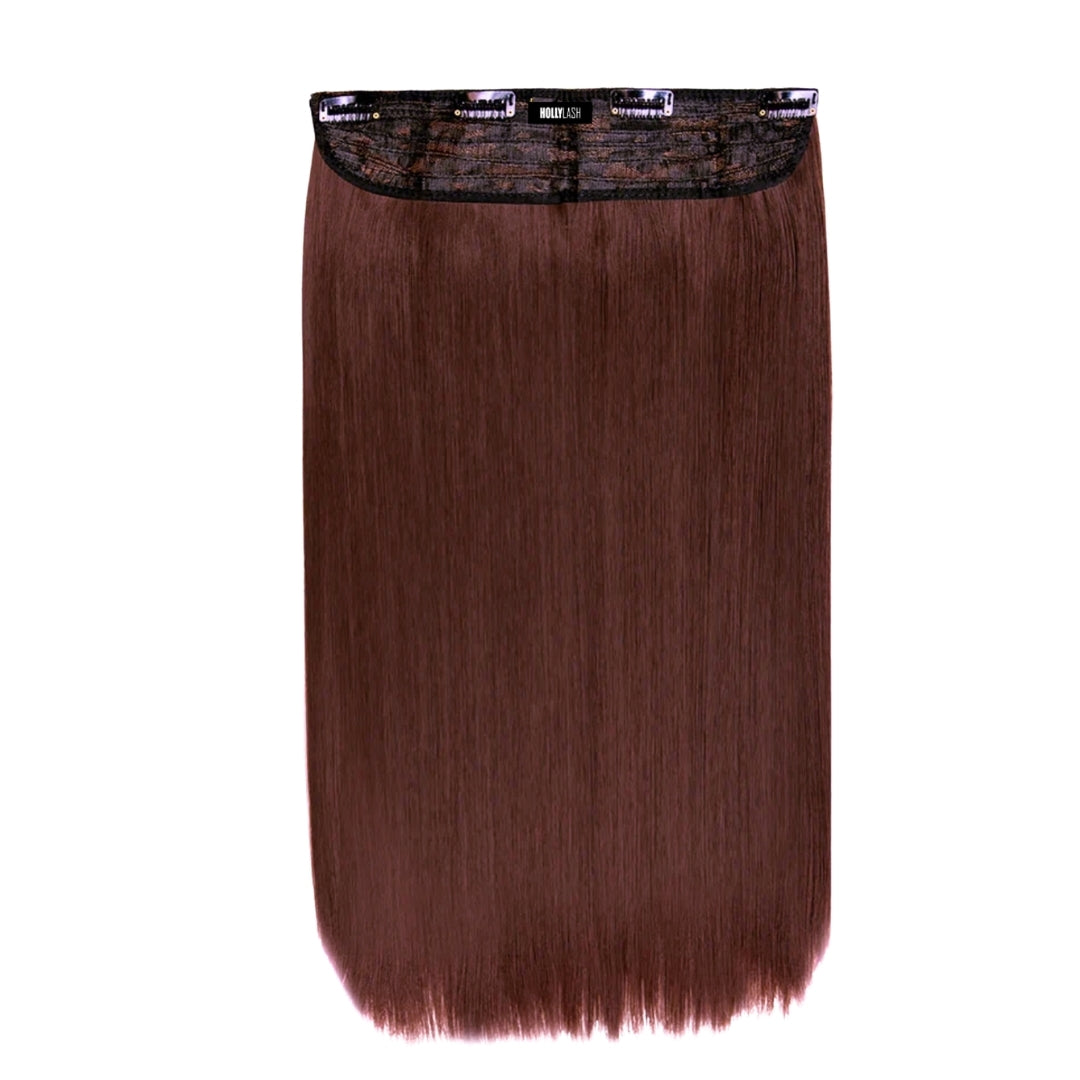 Extensiones Lisas Con Hilo Invisible y clips 55cm