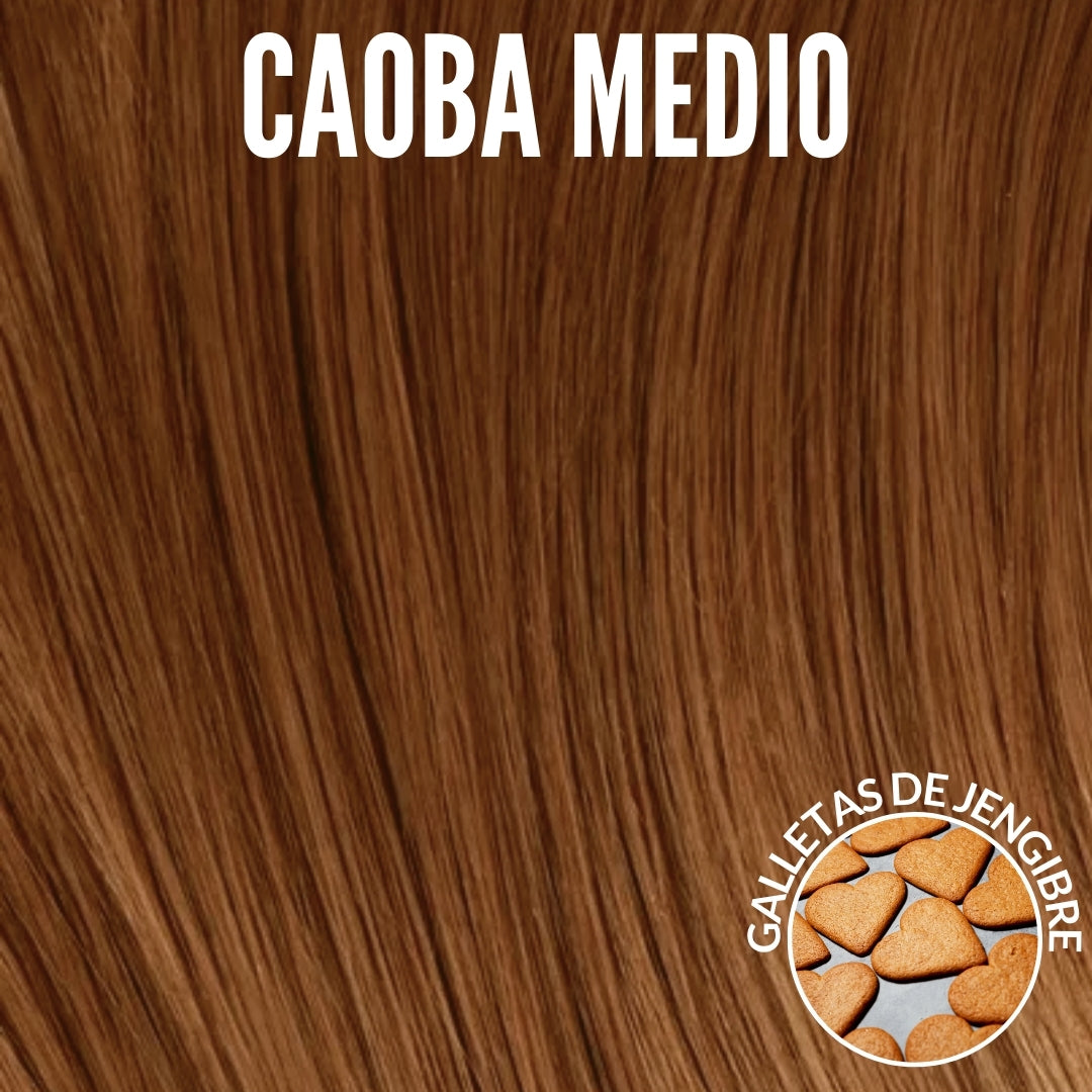 Extensiones Lisas Con Hilo Invisible y clips 55cm