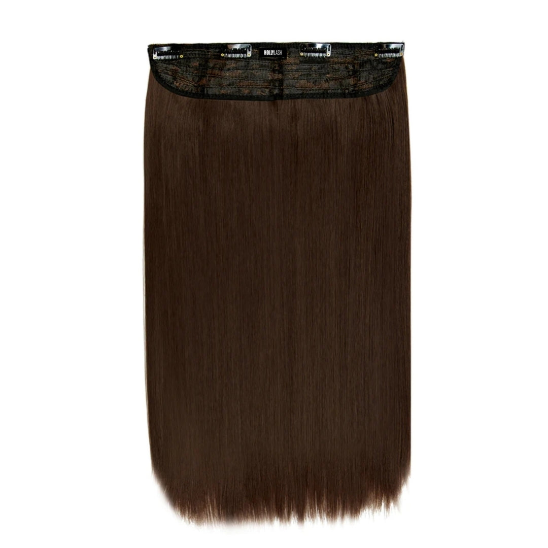 Extensiones Lisas Con Hilo Invisible y clips 55cm