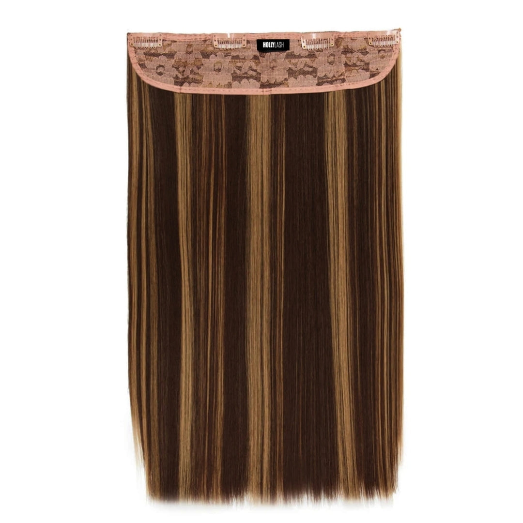 Extensiones Lisas Con Hilo Invisible y clips 55cm
