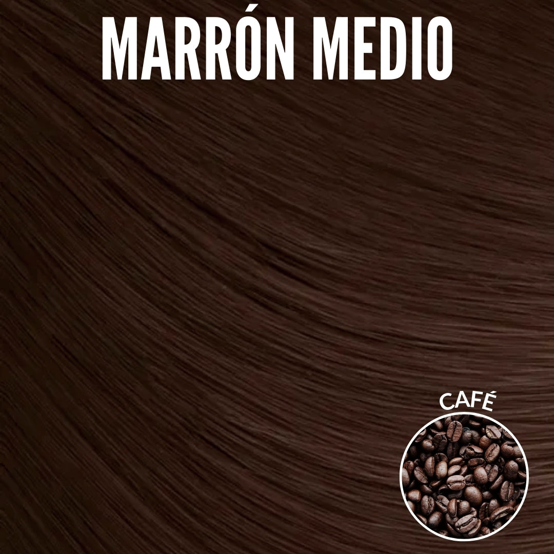 Extensiones Lisas Con Hilo Invisible y clips 55cm