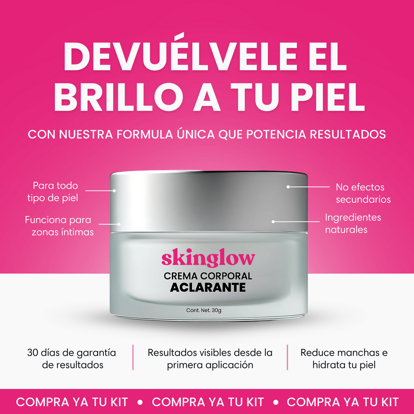 SkinGlow - Crema Aclarante