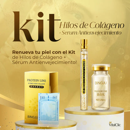 Kit de Hilos de Colágeno + Serum Antienvejecimiento