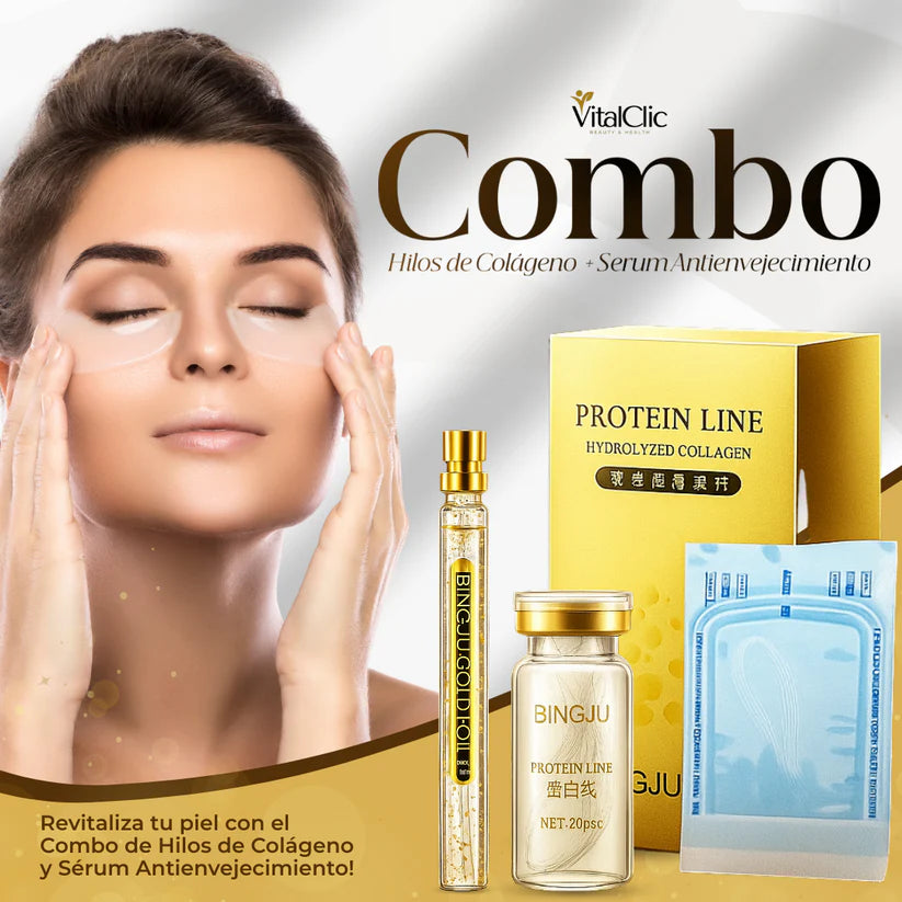 Kit de Hilos de Colágeno + Serum Antienvejecimiento