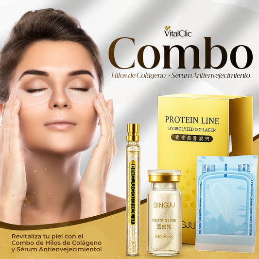Kit de Hilos de Colágeno + Serum Antienvejecimiento