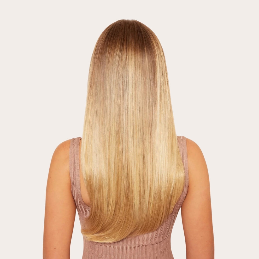 Extensiones Lisas Con Hilo Invisible y clips 55cm
