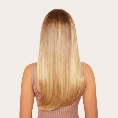 Extensiones Lisas Con Hilo Invisible y clips 55cm