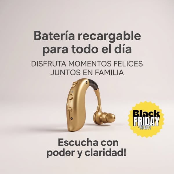 SoundEase Pro - Audífono amplificador Recargable