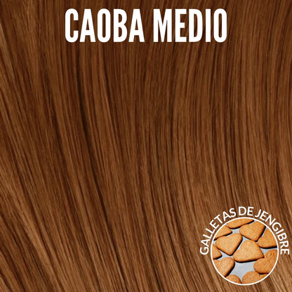 Extensiones Lisas Con Hilo Invisible y clips 55cm